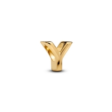Billede af Pandora Bogstav Y Alfabetcharm forgyldt metalblanding Billede af Pandora Bogstav Y Alfabetcharm forgyldt metalblanding
