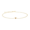Billede af Nordahl Andersen armbånd 14 karat guld m. 0,007 ct. rubin (17+2 cm)