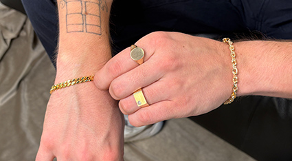 Billede til varegruppe Guld herrearmbånd
