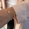 Billede af WiOGA Zoe armbånd forgyldt sølv m. sten (15,5-19 cm)