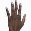 Billede af Maria Black Dolphin ring forgyldt sølv m. cz (str. 48-62)