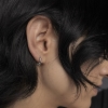 Billede af Maria Black 'Miro Huggie' ørering sølv - 8 mm