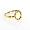 Billede af Ring Circles, kugletråd, 11 mm. 14 kt. (overflade sand)