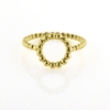 Billede af Ring Circles, kugletråd, 11 mm. 14 kt. (overflade sand)